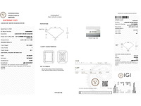 Diamant 1.00 carat radiant geslepen diamant gecertificeerd - afbeelding 4 van  4
