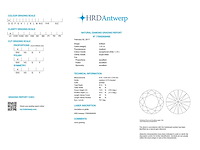 Diamant 1.01 carat natuurlijke diamant gecertificeerd - afbeelding 4 van  5