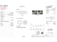 Diamant 1.01 carat natuurlijke starcut briljant geslepen diamant gecertificeerd - afbeelding 2 van  2