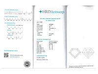 Diamant 1.12 carat natuurlijke diamant gecertificeerd - afbeelding 4 van  5
