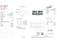 Diamant 1.12 carat natuurlijke starcut briljant geslepen diamant gecertificeerd - afbeelding 3 van  4