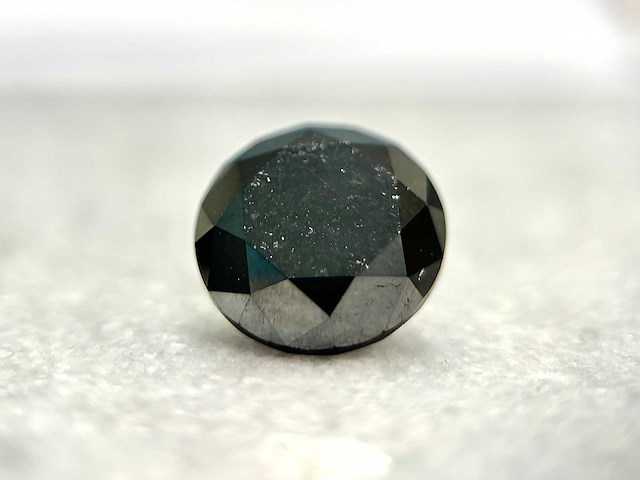 Diamant 11.28 carat echte natuurlijke zwarte diamant - afbeelding 1 van  4
