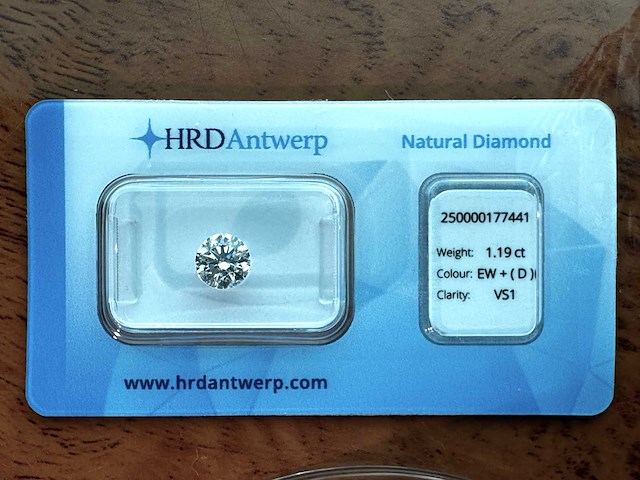 Diamant 1.19 ct - afbeelding 1 van  4