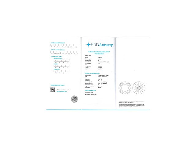 Diamant 1.19 ct - afbeelding 4 van  4