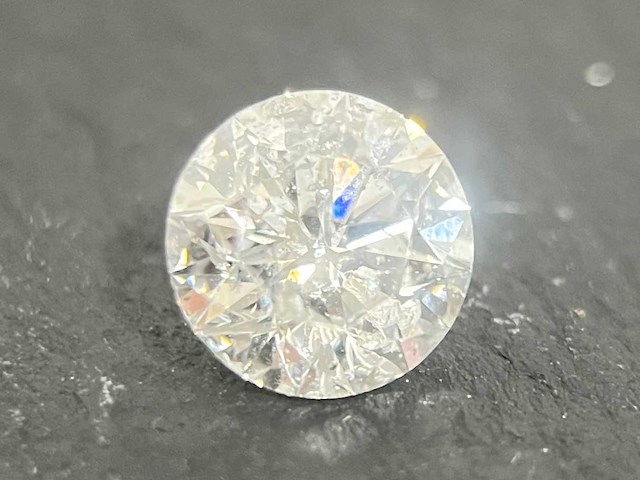 Diamant 1.23 carat natuurlijke briljant geslepen diamant - afbeelding 1 van  3