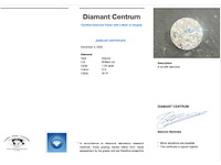 Diamant 1.23 carat natuurlijke briljant geslepen diamant - afbeelding 3 van  3