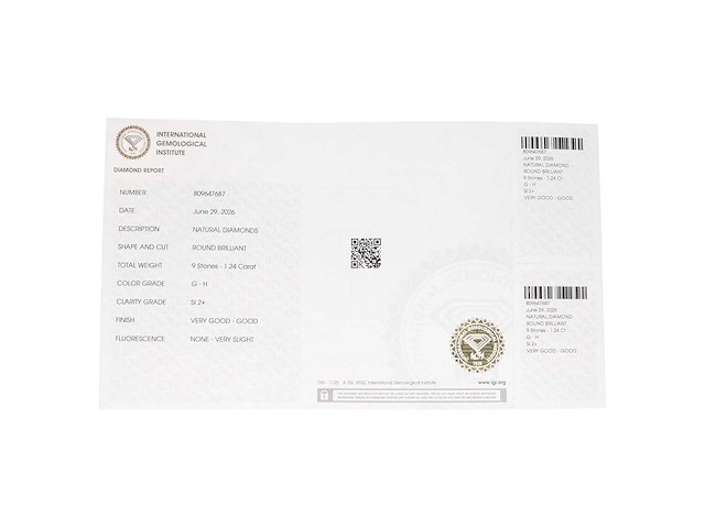 Diamant 1,24 ct. - afbeelding 4 van  4