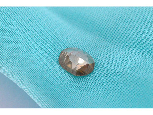 Diamant 1.29 carat fancy champagne roze diamant gecertificeerd - afbeelding 1 van  3