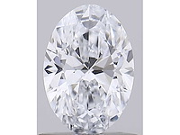 Diamant 1.50 carat ovaal geslepen gecertificeerd - afbeelding 1 van  4