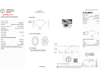 Diamant 1.50 carat ovaal geslepen gecertificeerd - afbeelding 4 van  4