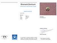 Diamant 1.69 carat echte diamant gecertificeerd - afbeelding 3 van  5