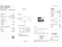 Diamant 1.71 carat echte diamant gecertificeerd - afbeelding 3 van  3