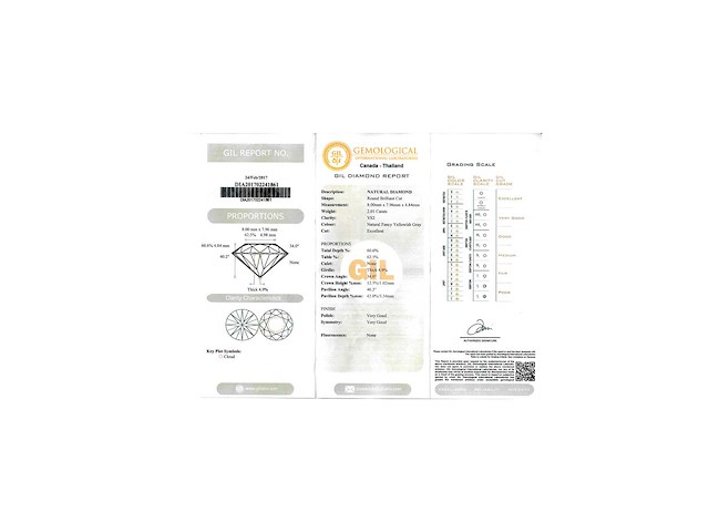 Diamant 2.01 carat natuurlijke diamant - afbeelding 3 van  3