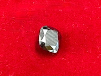 Diamant 2.21 carat echte natuurlijke zwarte diamant kussenvorm gecertificeerd - afbeelding 2 van  4
