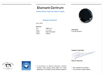 Diamant 2.41 carat natuurlijke zwarte diamant gecertificeerd - afbeelding 3 van  3
