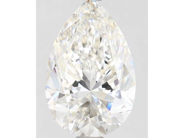 Diamant 3.01 carat pear shape gecertificeerd - afbeelding 1 van  4
