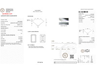 Diamant 3.02 carat emerald geslepen gecertificeerd - afbeelding 3 van  4