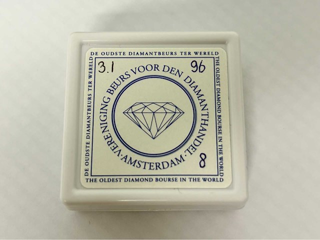 Diamant 3.10 carat zwarte natuurlijke diamant - afbeelding 2 van  3