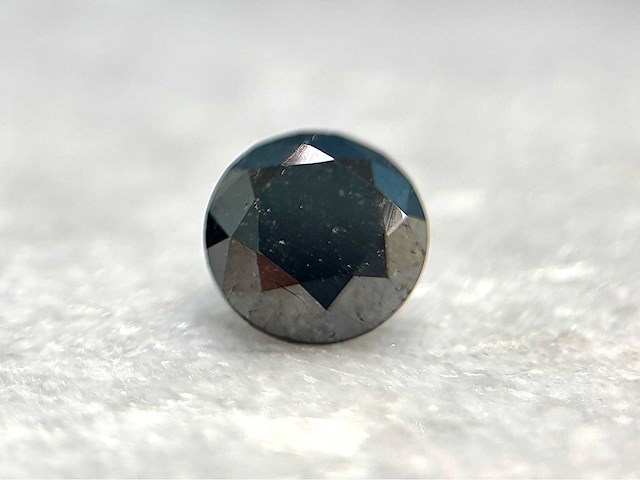 Diamant 3.75 carat briljant geslepen zwarte diamant - afbeelding 1 van  4