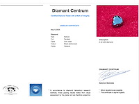 Diamant 3.81 carat zwarte diamant hartvorm gecertificeerd - afbeelding 3 van  6