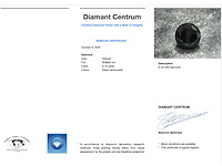 Diamant 6.10 carat zwarte natuurlijke diamant - afbeelding 3 van  4