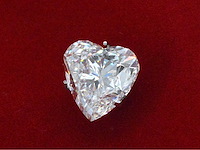 Diamant circa 2.00 carat hartvorm geslepen diamant gecertificeerd - afbeelding 2 van  3