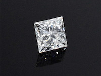 Diamant circa 3.00 carat prinses geslepen gecertificeerd - afbeelding 1 van  4