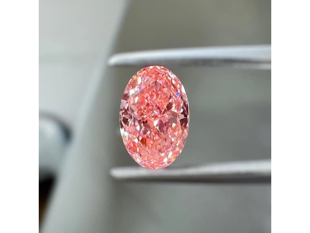 Diamant exclusive - 1.06ct (igi gecertificeerd), fancy vivid pink - afbeelding 2 van  5
