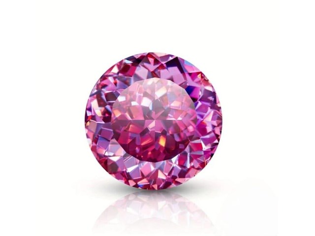 Diamant | exclusive portuguese cut | 1.05 ct ( igi gecertificeerd ), fancy intense pink - afbeelding 1 van  6