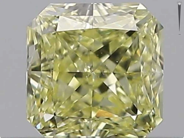 Diamant fancy colour 0.32 ct gia - afbeelding 1 van  5