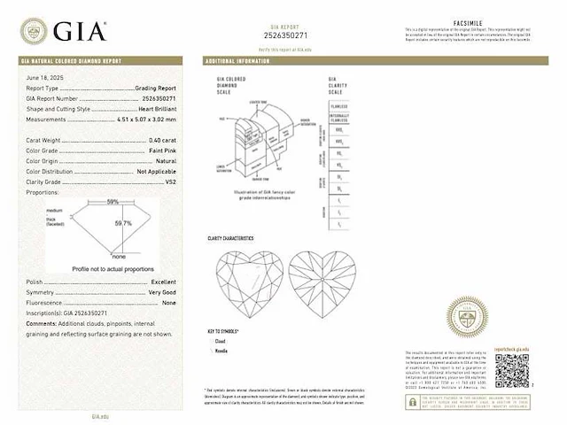 Diamant fancy colour 0.40 ct gia - afbeelding 5 van  5