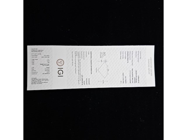 Diamant | fancy vivid pink | 2.02ct ( igi gecertificeerd ) - afbeelding 10 van  10