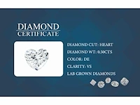 Diamant-hartvorm 0,50 cts de vs - afbeelding 2 van  3