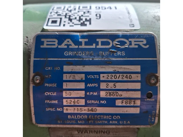 Diamant lapmachine op kolom baldor, a-715-340 - afbeelding 6 van  6