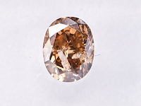 Diamant | ovaal fancy geelbruin| 0.61ct ( igi gecertificeerd )