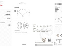 Diamant | ovaal fancy geelbruin| 0.61ct ( igi gecertificeerd ) - afbeelding 5 van  5