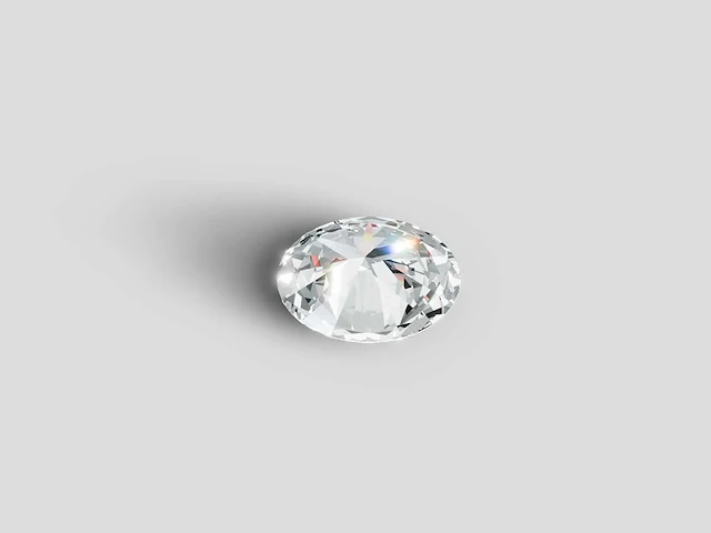 Diamant-ovaal vorm 0,50 cts de vs - afbeelding 4 van  5