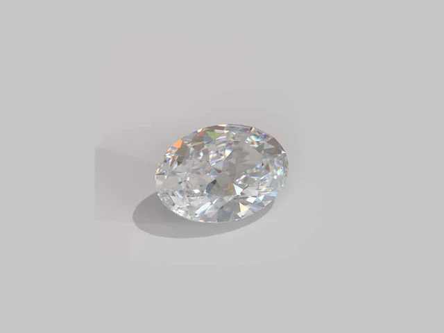 Diamant-ovaal vorm 1,0 cts de vs - afbeelding 2 van  3