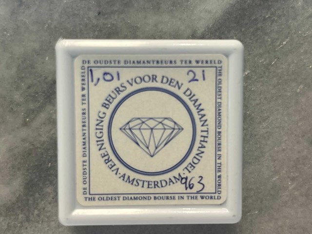 Diamant paars 1.01 ct - afbeelding 3 van  3