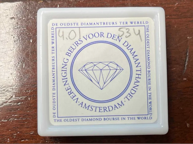 Diamant zwart 4.01 ct - afbeelding 5 van  5