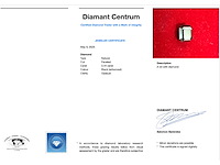 Diamant zwart smaragd vorm 3.44 ct - afbeelding 4 van  4