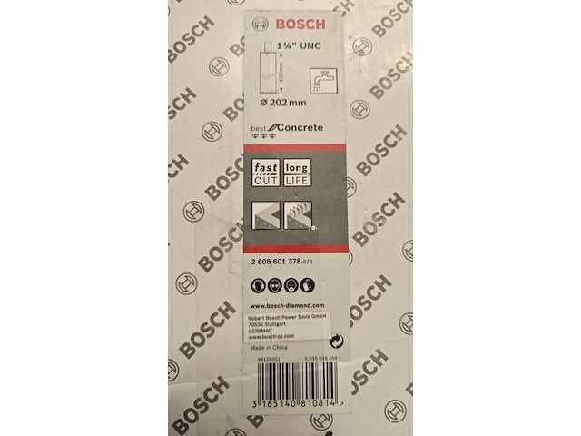 Diamantboor beton bosch professional, 2608601378, blauw - afbeelding 3 van  7
