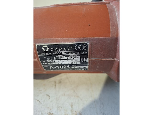 Diamantboormachine - 75mm - 230v, carat, a1821n, 2012 - afbeelding 3 van  5