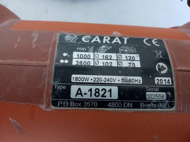 Diamantboormachine - 75mm - 230v, carat, a1821n, 2014 - afbeelding 8 van  10