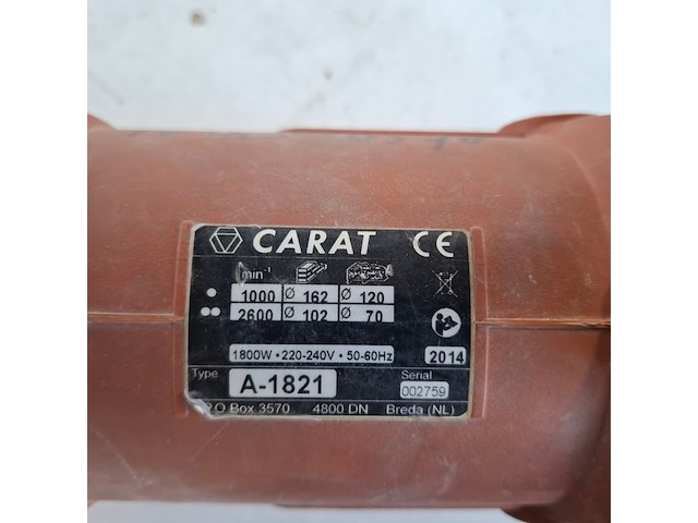 Diamantboormachine - 75mm - 230v, carat, a1821n, 2014 - afbeelding 6 van  7