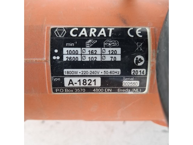 Diamantboormachine - 75mm - 230v carat, a1821n, bouwjaar 2014 - afbeelding 7 van  8