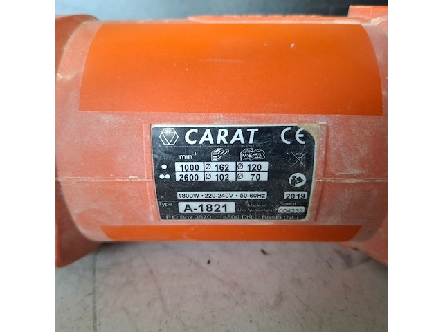 Diamantboormachine - 75mm - 230v carat, a1821n, bouwjaar 2019 - afbeelding 6 van  6