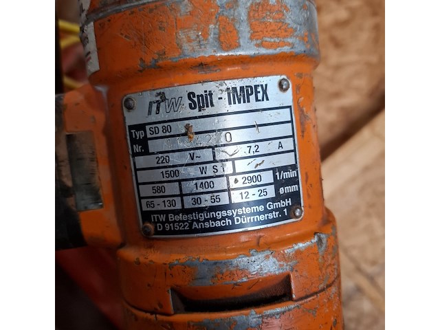 Diamantboormachine met divers toebehoren spit, sd80 - afbeelding 5 van  9