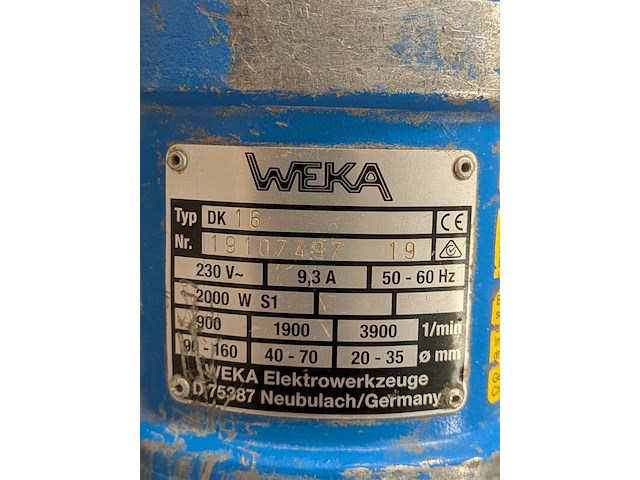 Diamantboormachine , weka, dk16 - afbeelding 6 van  9