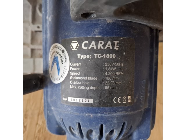 Diamantcirkelzaag met geleiderail, carat, tc 1800 - afbeelding 9 van  12